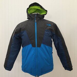 North Face Blue & Black Raincoat Boys 14/16